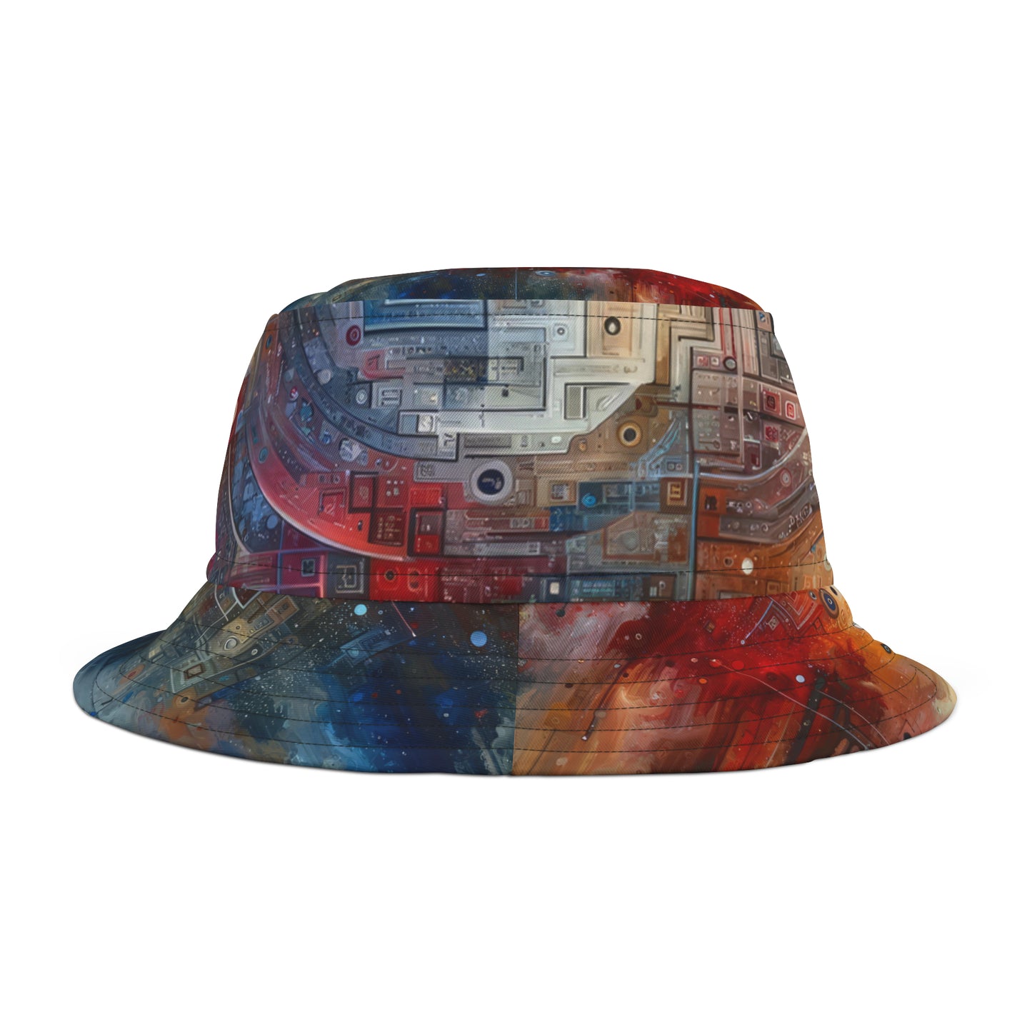 Awareness Algorithm Tachism Bucket Hat (AOP)