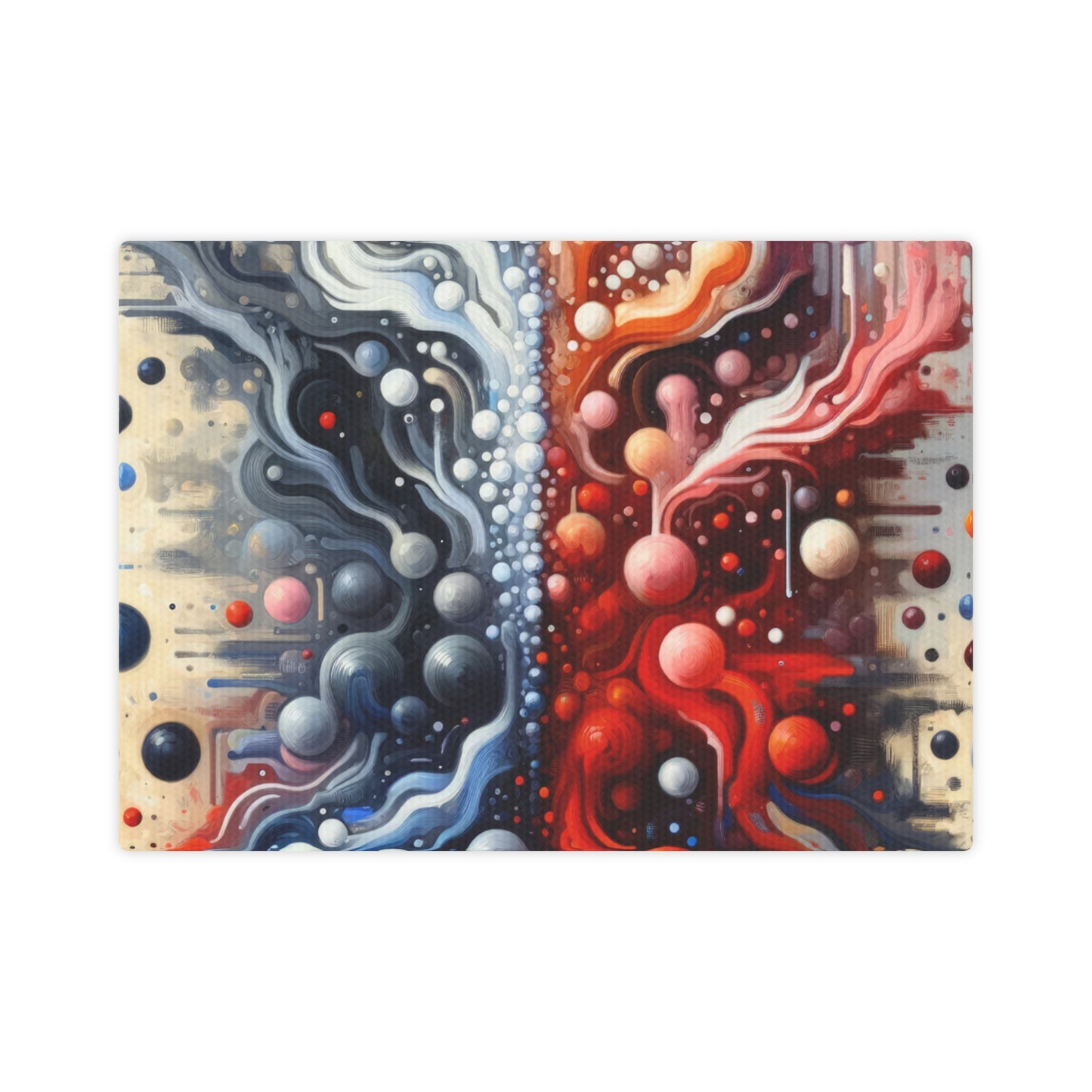 Symbiotic Exchange Abstract Canvas Photo Tile