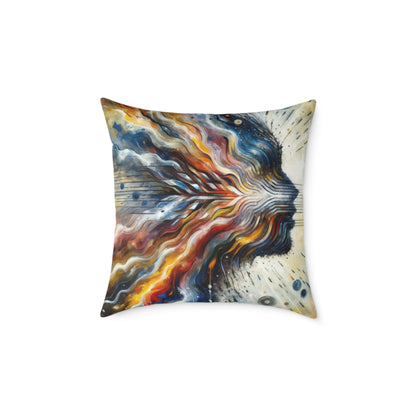 Empathetic Awakening Dynamic Spun Polyester Pillow