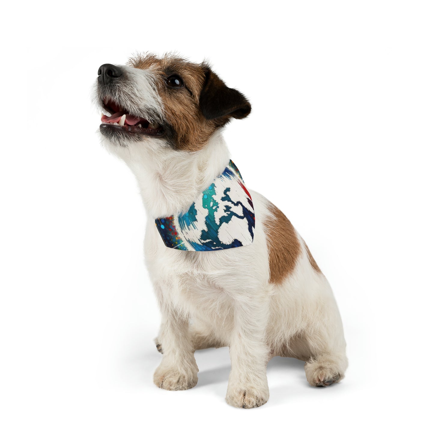 Heartbeats Synchronizing Peace Pet Bandana Collar