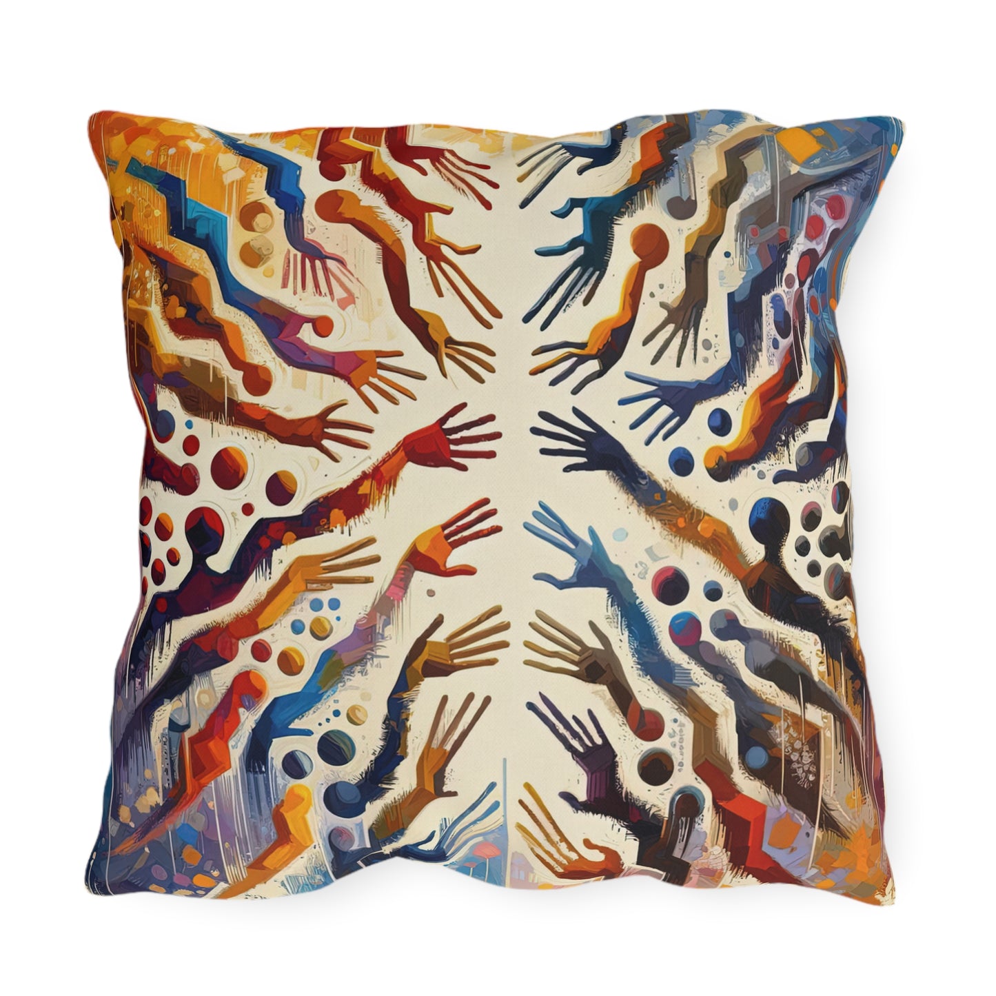 Architects Wisdom Tachism Outdoor Pillows