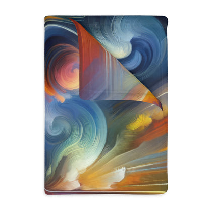 Techno Spiritual Synthesis Velveteen Microfiber Blanket (Two-sided print)