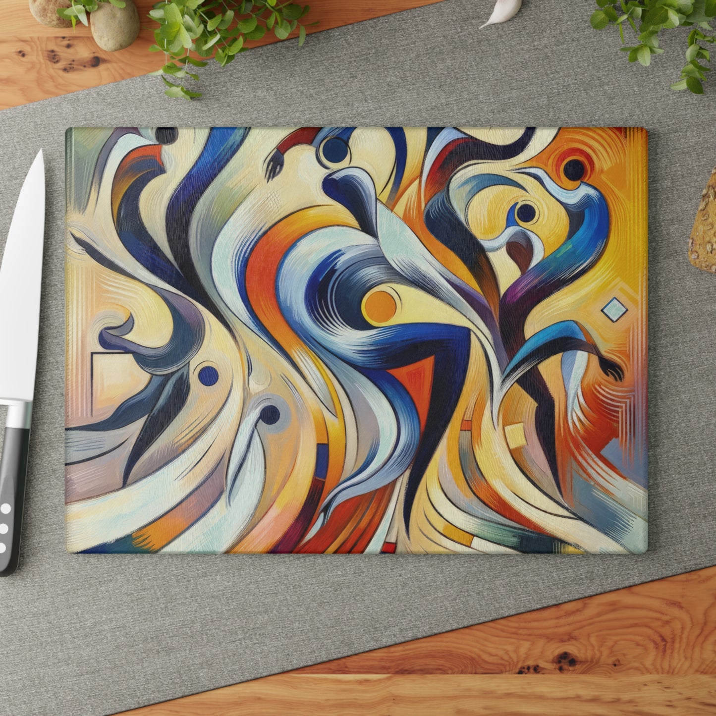 Wisdom Dance Inquiry Glass Cutting Board