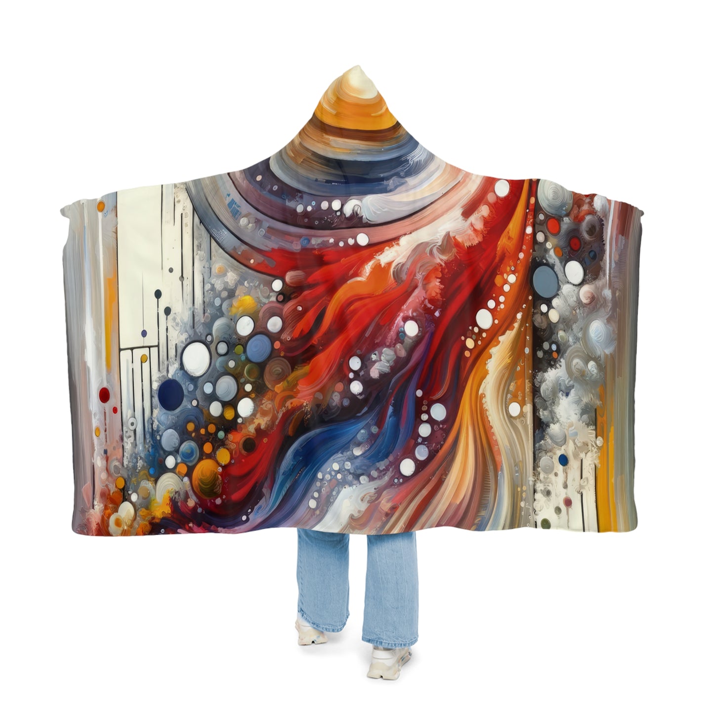 Harmonic Swirl Elegance Snuggle Blanket