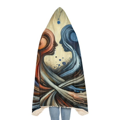 Empathic Connection Tachism Snuggle Blanket