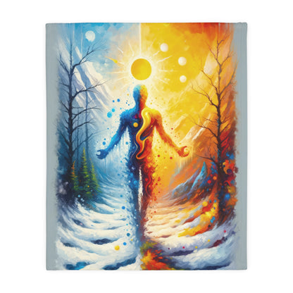 Invincible Summer Discovery Velveteen Microfiber Blanket (Two-sided print)