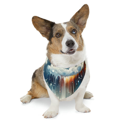 Grounding Silver Clouds Pet Bandana Collar