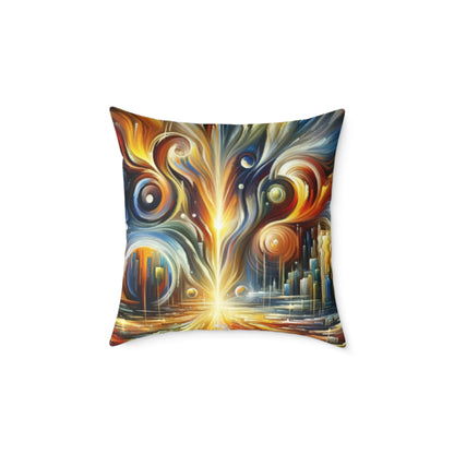 Sovereign Integral Transformation Spun Polyester Pillow