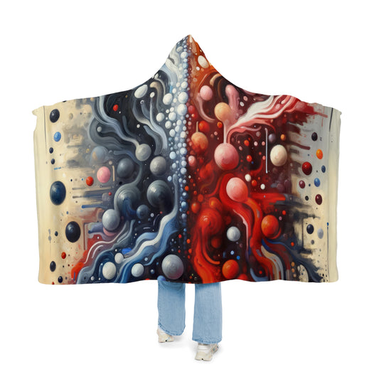 Symbiotic Exchange Abstract Snuggle Blanket