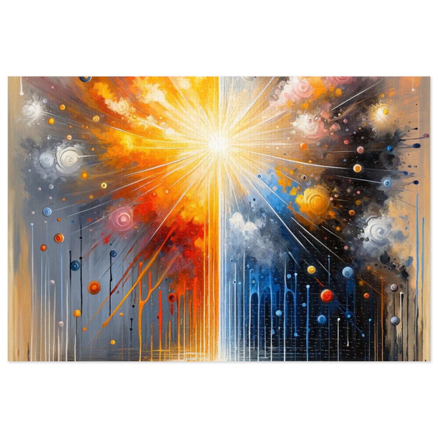 Luminous Abstract Tachism Jigsaw Puzzle (30, 110, 252, 500,1000-Piece)
