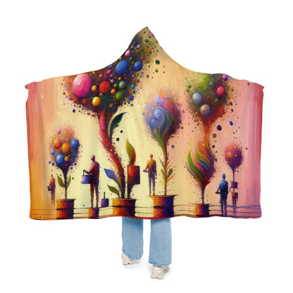 Vibrant Digital Arboriculture Snuggle Blanket