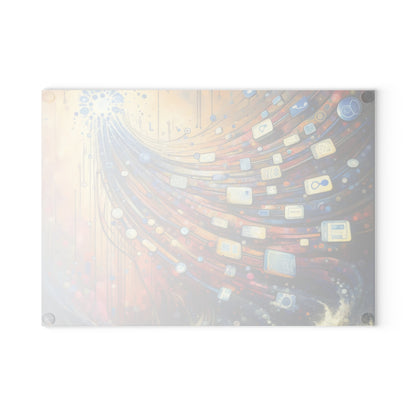 Digital Tapestry Weaving Glass Cutting Board