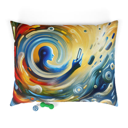Swipe Connection Tachism Pet Bed