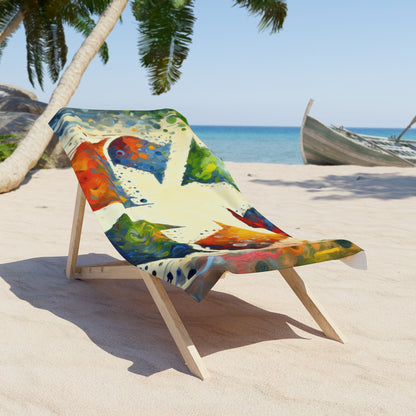 Sustainable Transformation Tachism Beach Towel