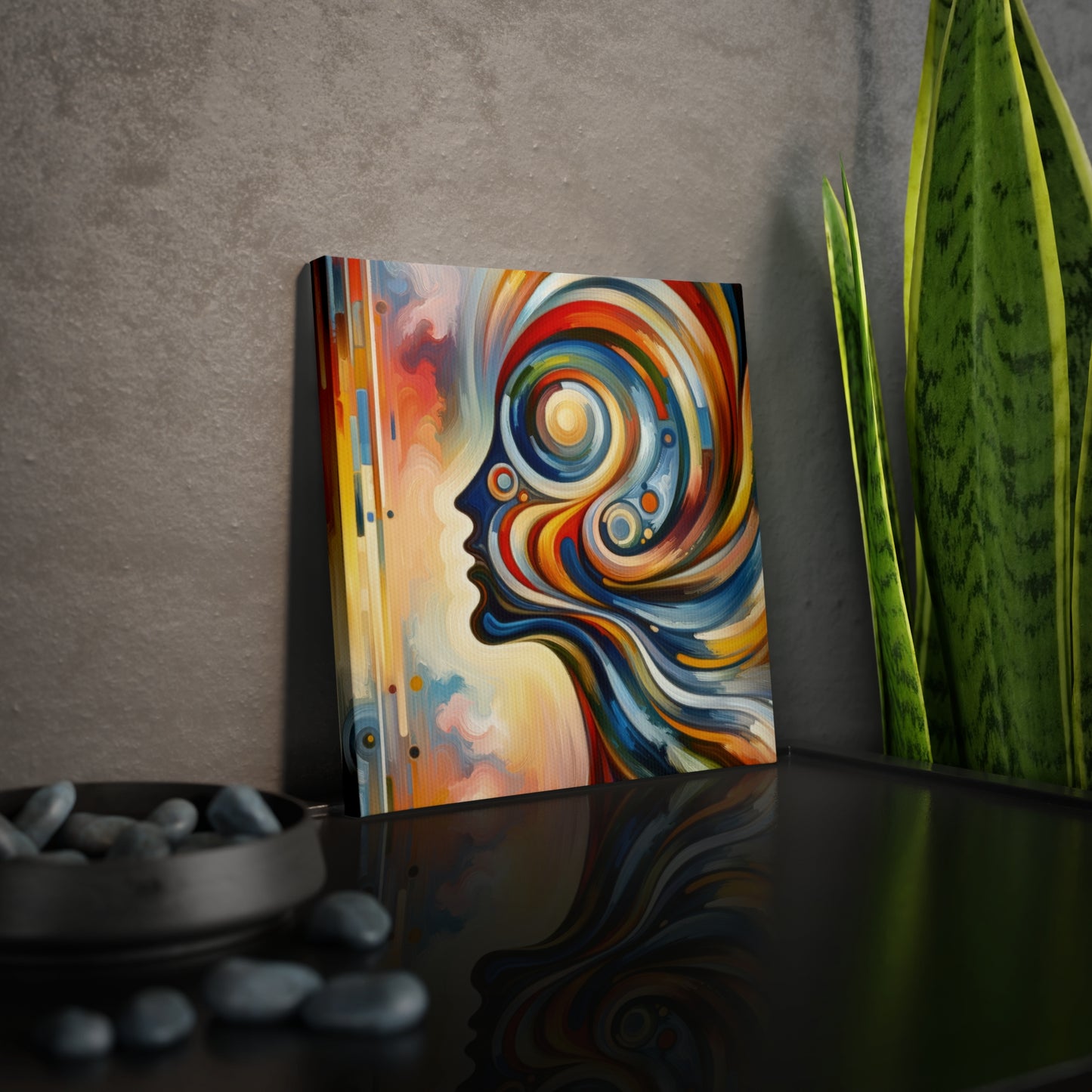 Transformative Harmonic Tachism Canvas Photo Tile