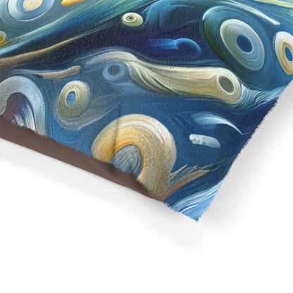 Swipe Connection Tachism Pet Bed