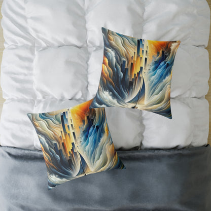 Beacon Sail Change Spun Polyester Pillow