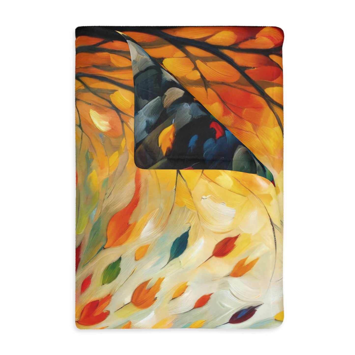 Autumn Whirlwind Escape Velveteen Microfiber Blanket (Two-sided print)