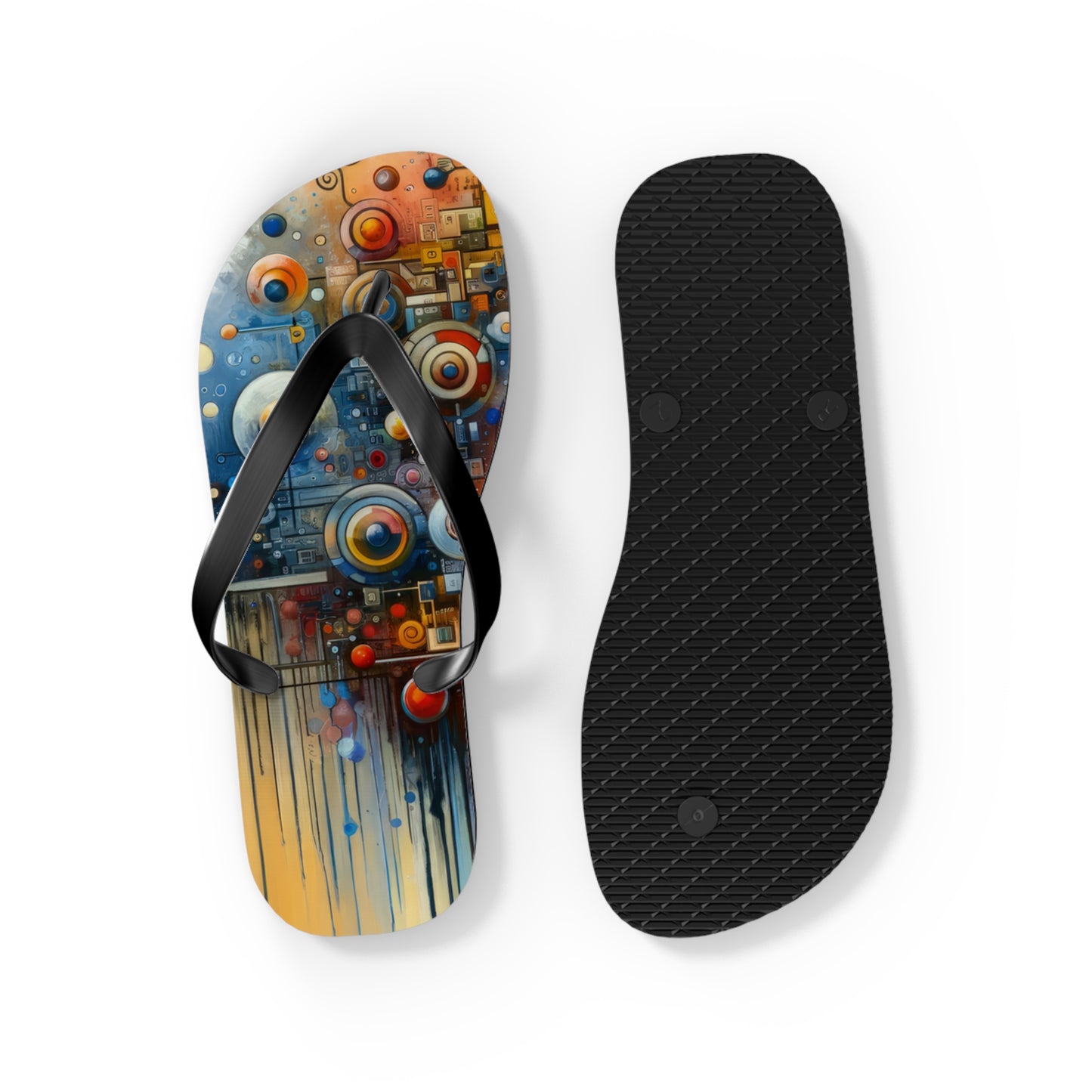 Connected Virtuality Canvas Flip Flops
