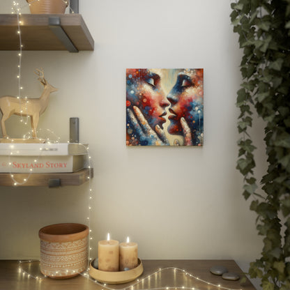 Dialogue Trust Tachism Canvas Photo Tile