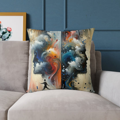 Connected Isolation Paradox Spun Polyester Pillow