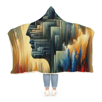 Abstract Geometric Boundaries Snuggle Blanket