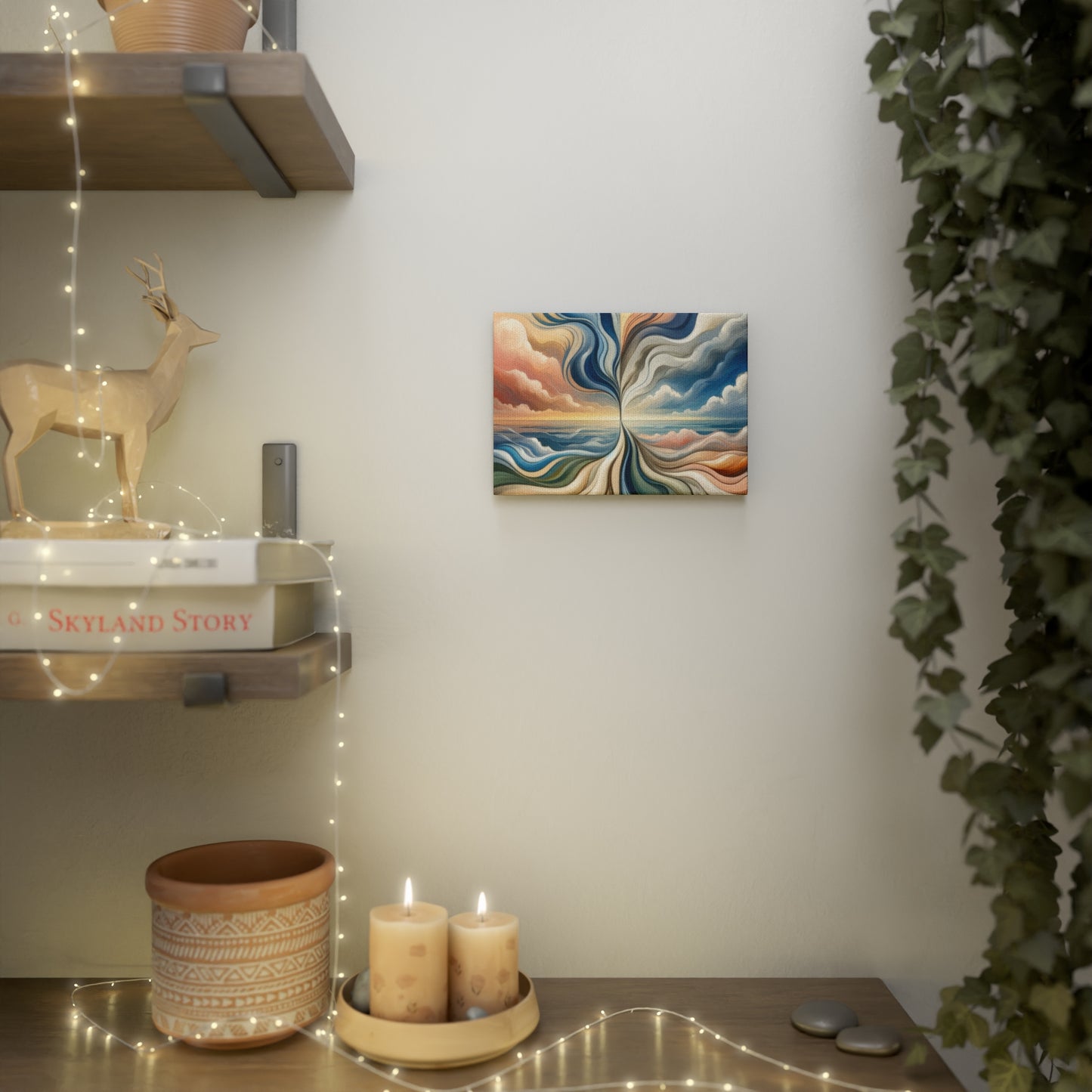 Tachism Confluence Harmony Canvas Photo Tile