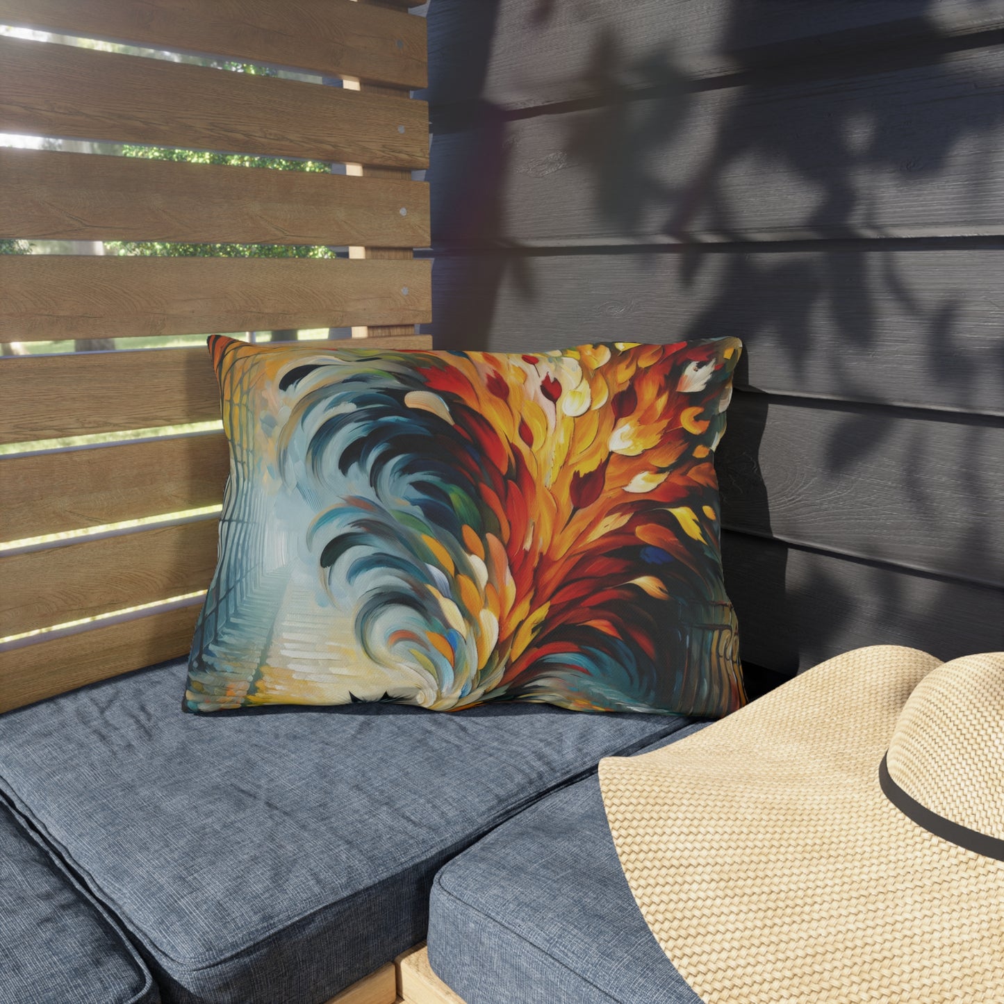 Autumn Whirlwind Escape Outdoor Pillows