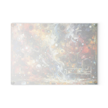 Perception Mosaic Abstract Glass Cutting Board