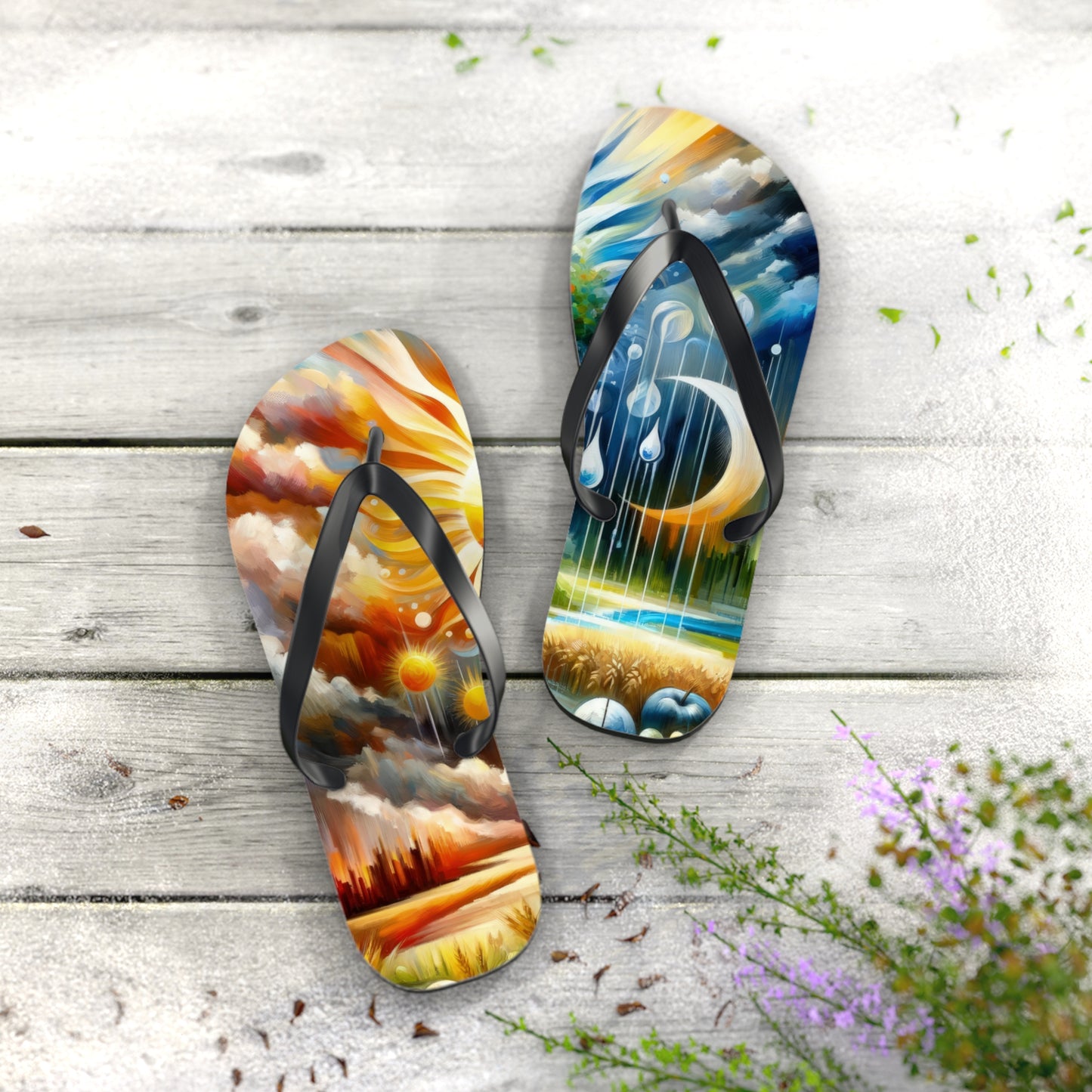 Sunshine Harvest Journey Flip Flops