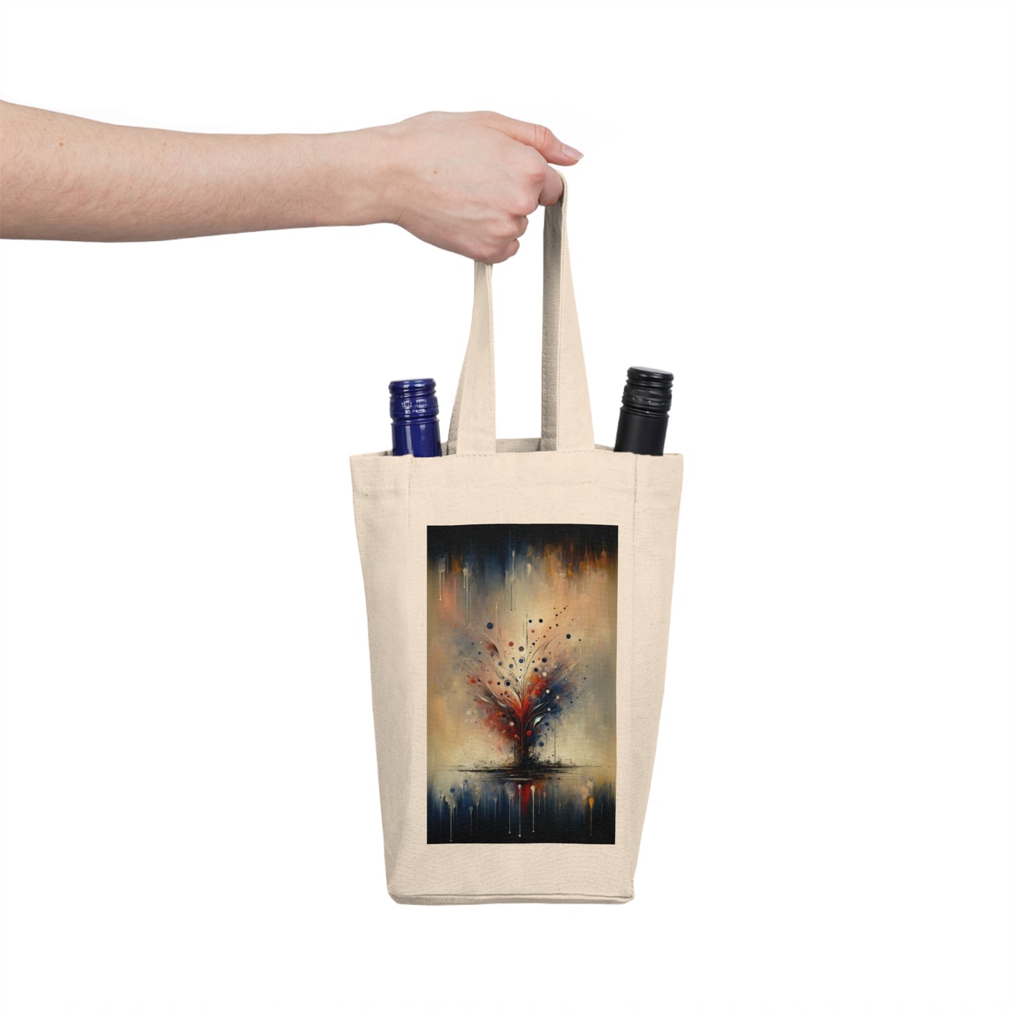 Whispering Thoughts Emergence Double Wine Tote Bag