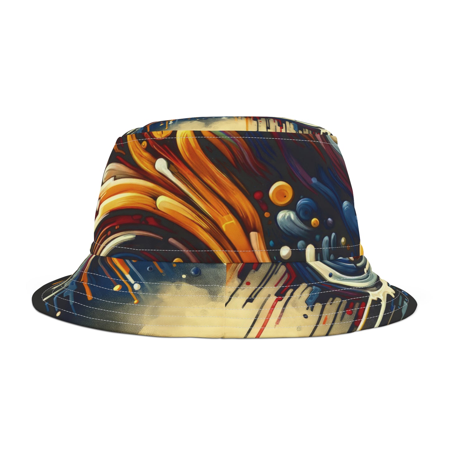 Abstract Financial Flux Bucket Hat (AOP)