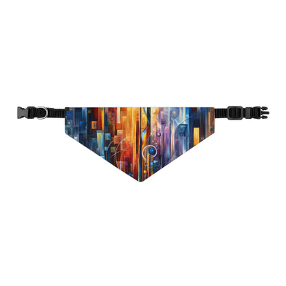 Symphonic Glass Resonance Pet Bandana Collar