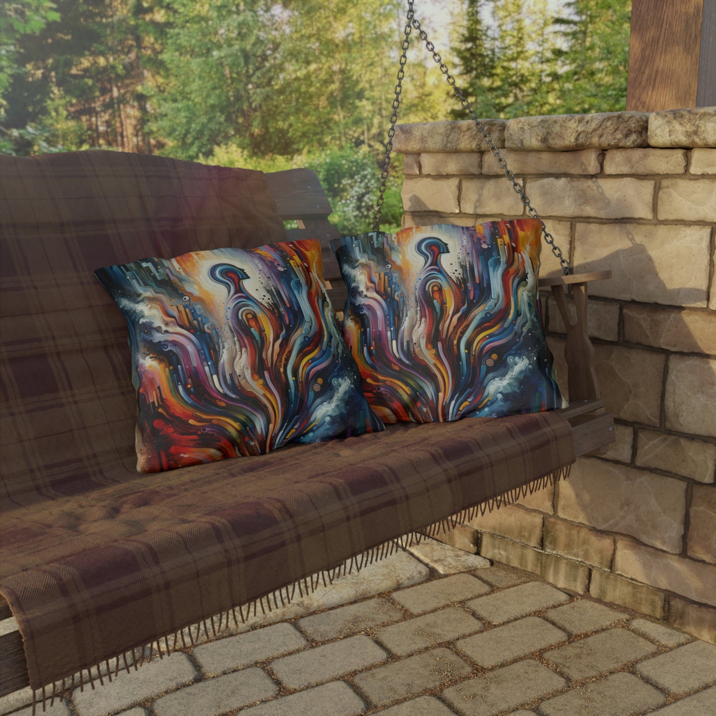 Threshold Collective Consciousness Outdoor Pillows