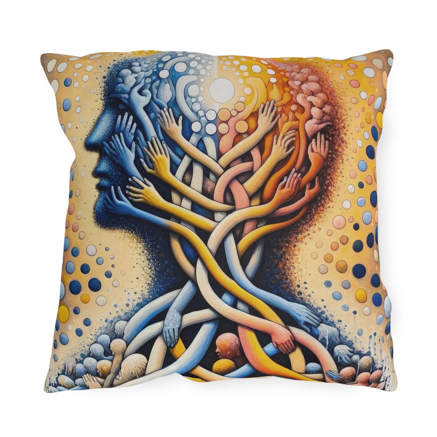 Unveiling Inner Essence Outdoor Pillows