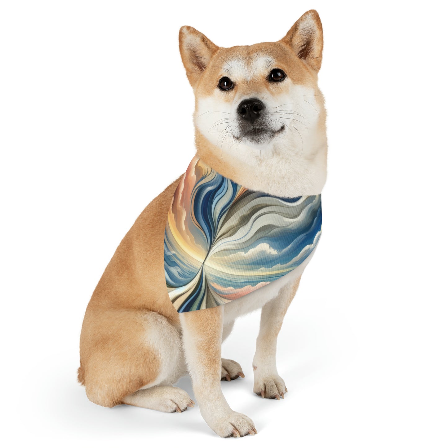 Tachism Confluence Harmony Pet Bandana Collar