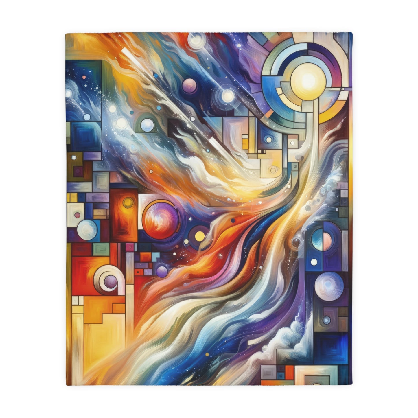 Cosmic Tachism Alchemy Velveteen Microfiber Blanket (Two-sided print)