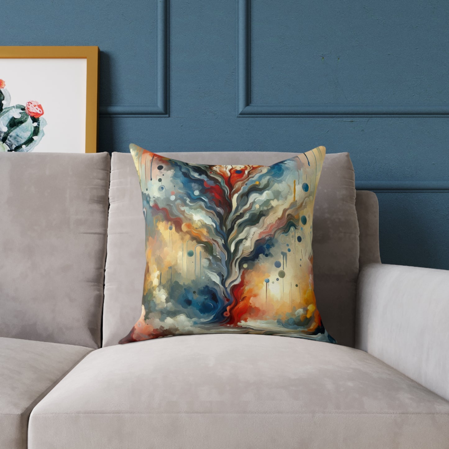 Abstract Forgiveness Offering Spun Polyester Pillow