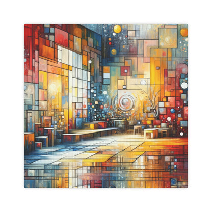 Reflective Habitation Art Canvas Photo Tile