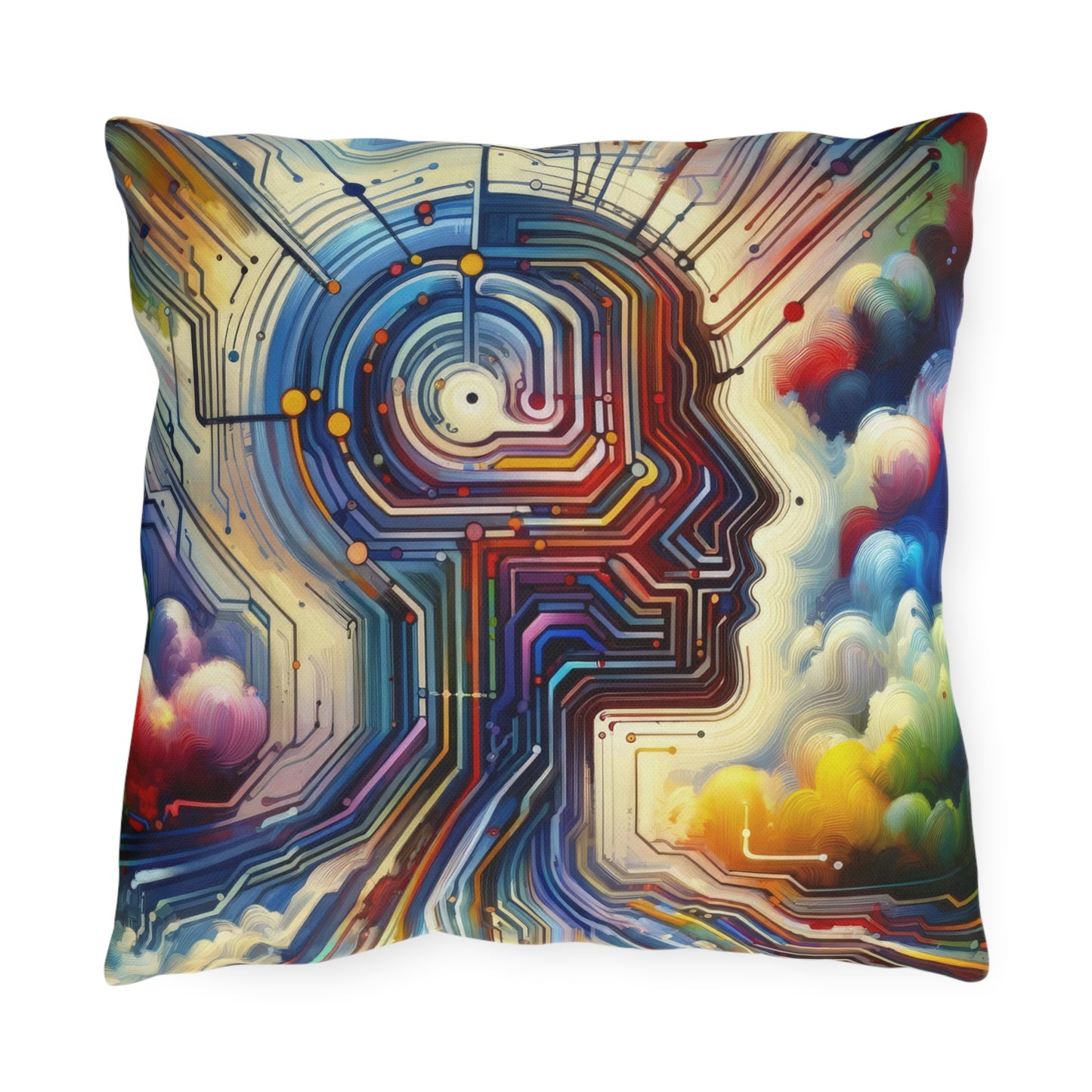 Supportive Digital Empathy Outdoor Pillows