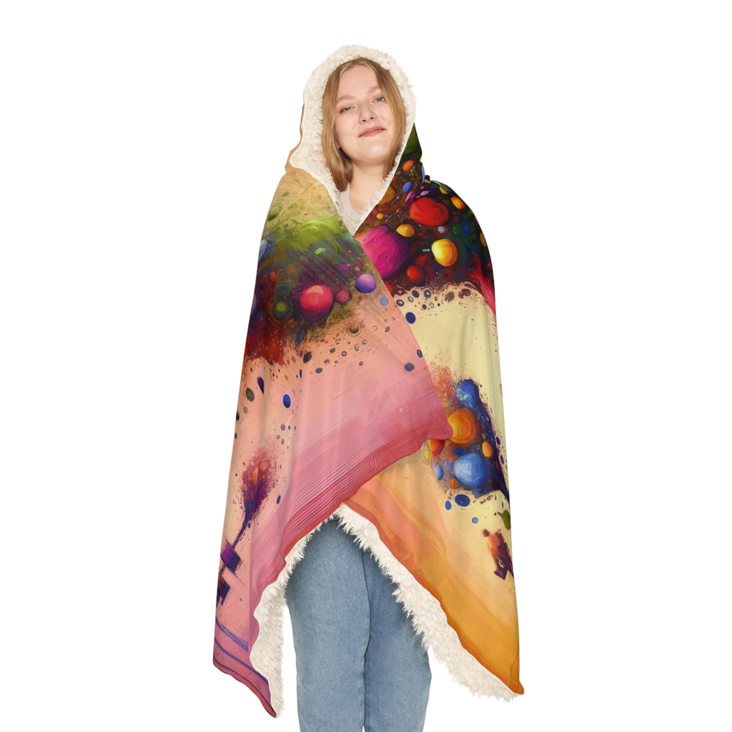 Vibrant Digital Arboriculture Snuggle Blanket