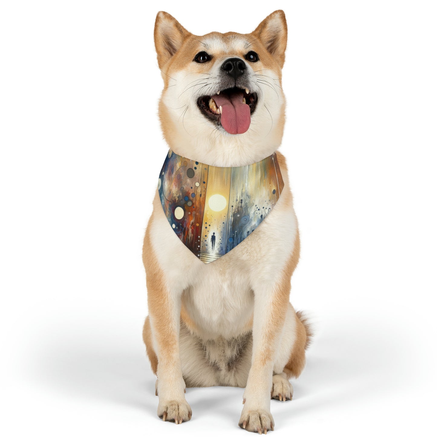 Stillness Transition Abstract Pet Bandana Collar