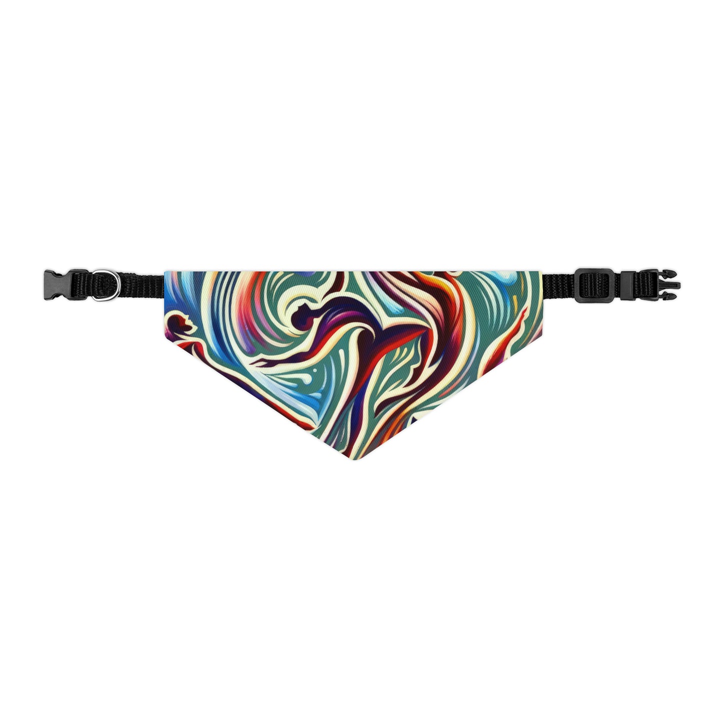 Choreographic Mindful Tachism Pet Bandana Collar