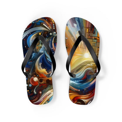 Ritualistic Growth Symphony Flip Flops