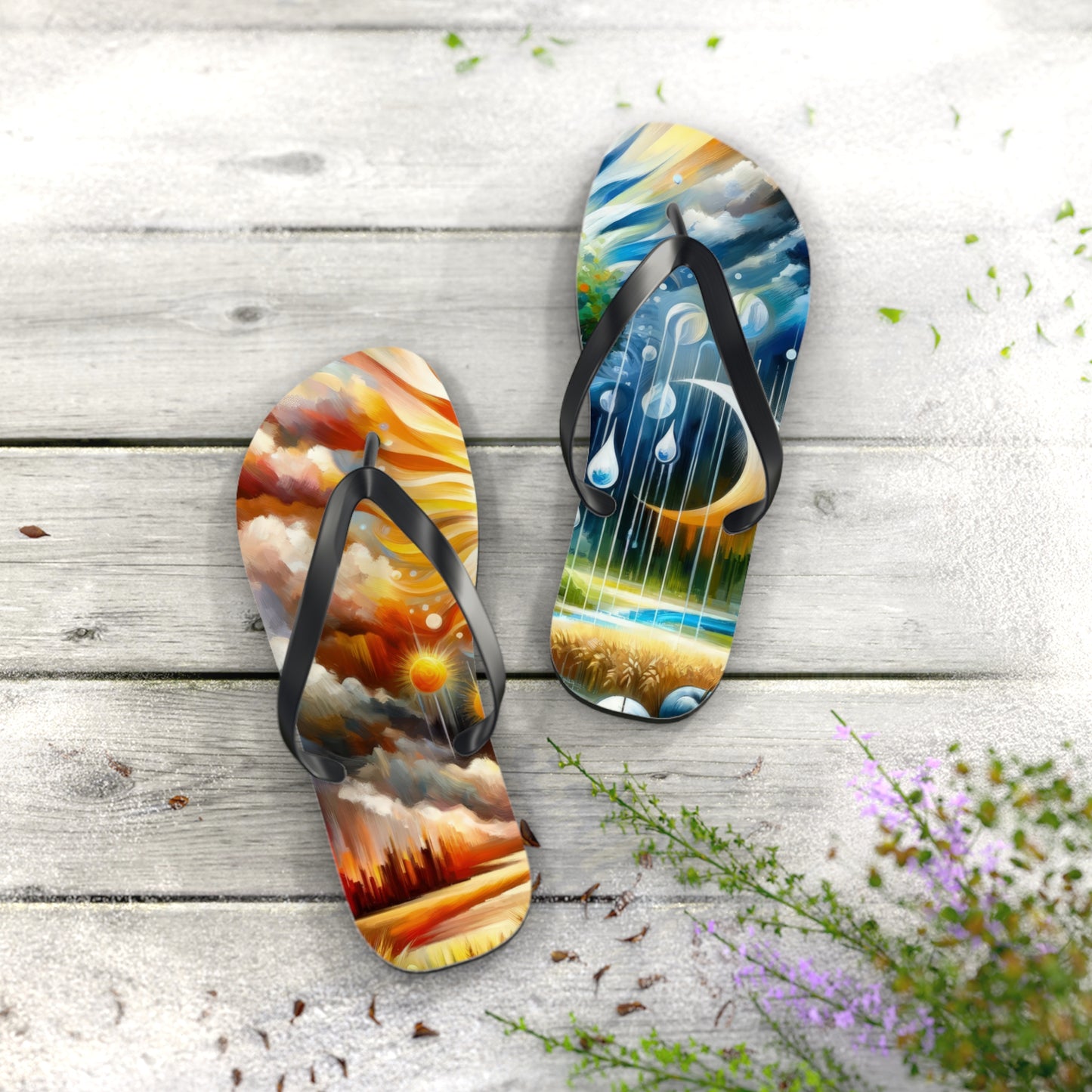 Sunshine Harvest Journey Flip Flops