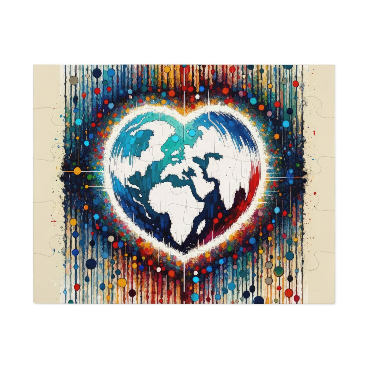 Heartbeats Synchronizing Peace Jigsaw Puzzle (30, 110, 252, 500,1000-Piece)