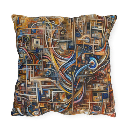 Intricate Life Tapestry Outdoor Pillows