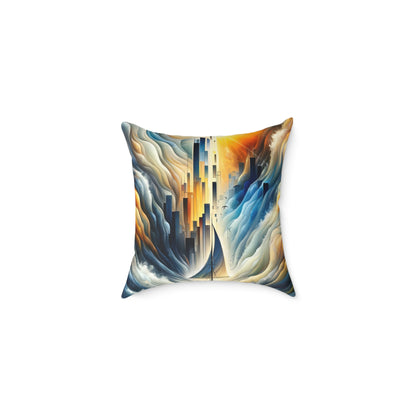 Beacon Sail Change Spun Polyester Pillow