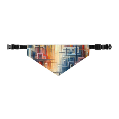 Urban Flow Interconnectedness Pet Bandana Collar