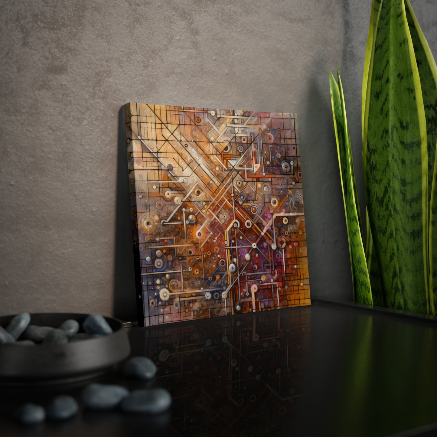 Abstract Structural Complexity Canvas Photo Tile